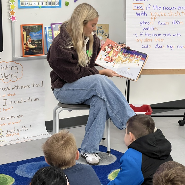 Molly reading lesson