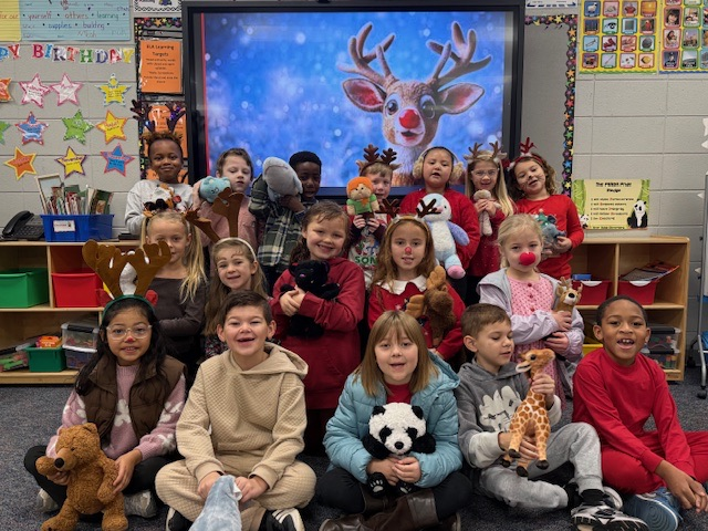 students dressed for Rudolph Day