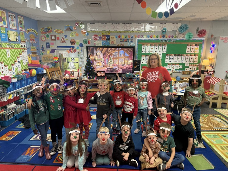 students dressed for Rudolph