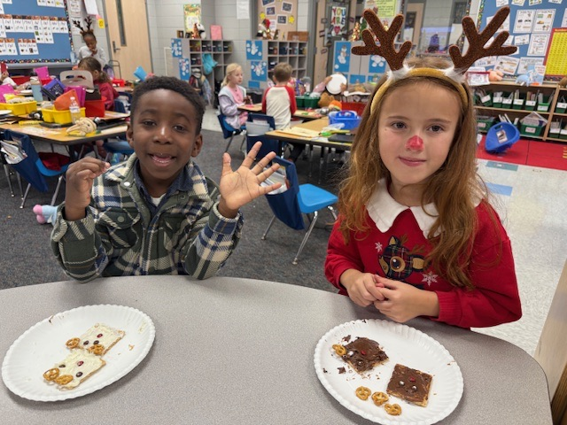 students dressed for Rudolph