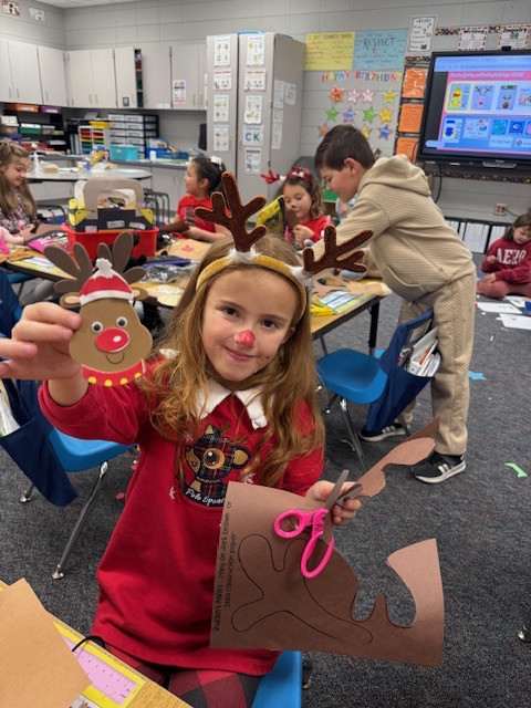 students dressed for Rudolph