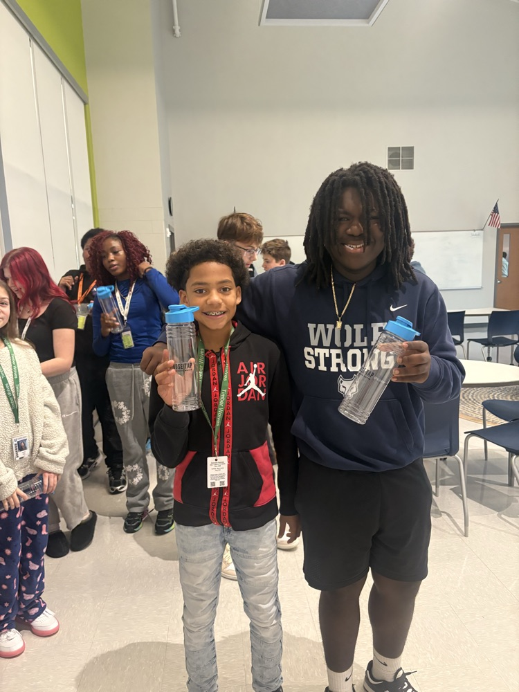 Spartanburg water employees with students