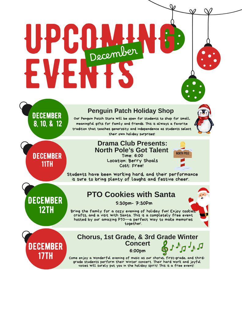Upcoming December events
