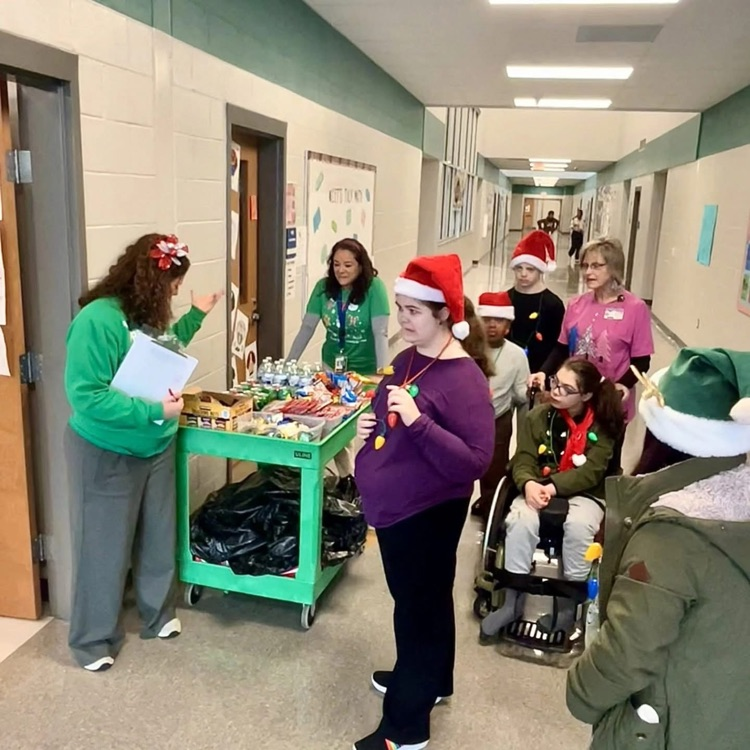 kids and a cheer cart 