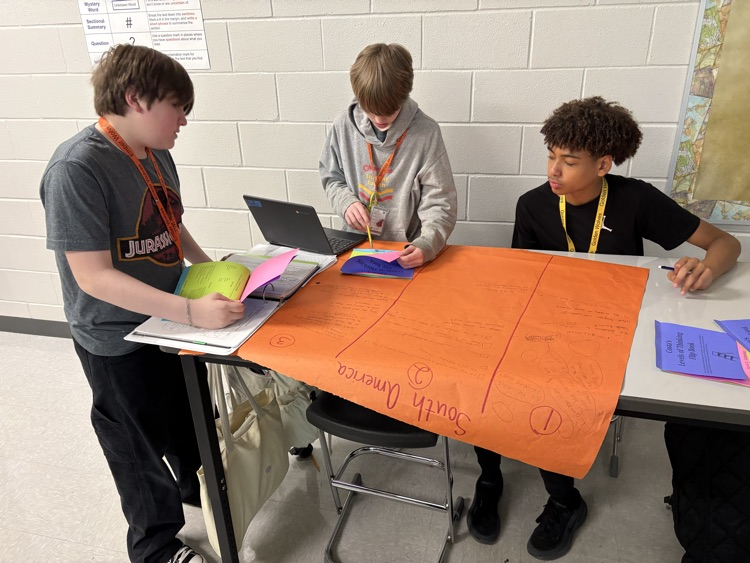 students working together 