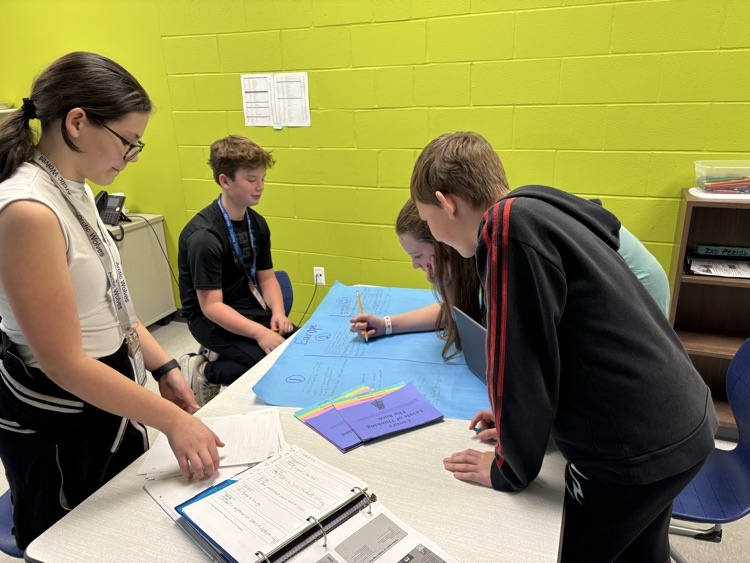 students working together 