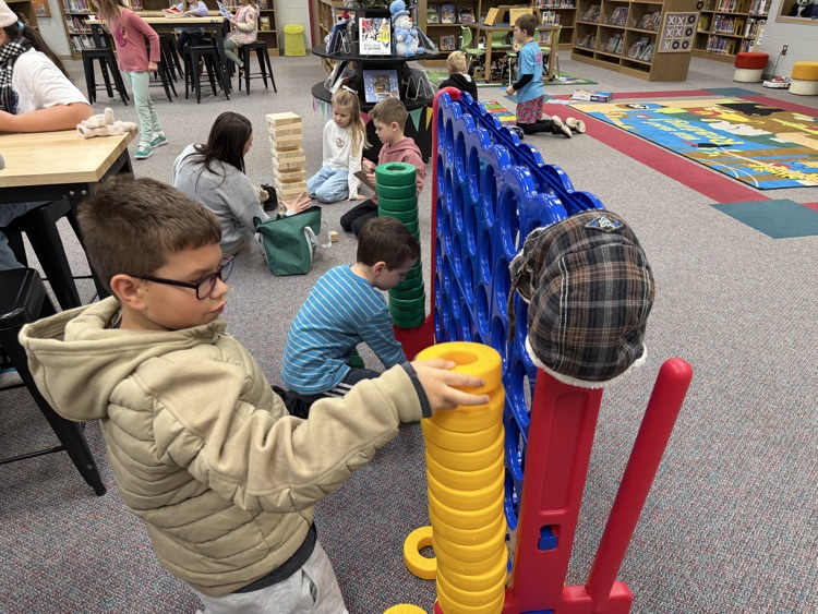 students playing giant sized games