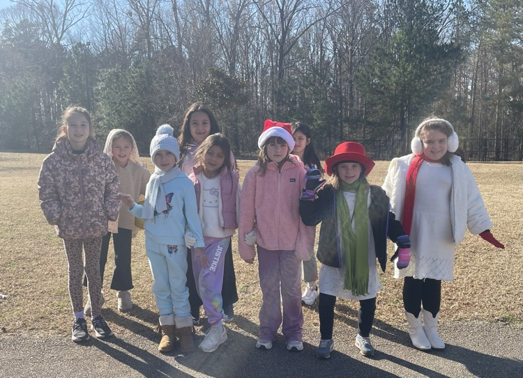 students dressed as snowmen