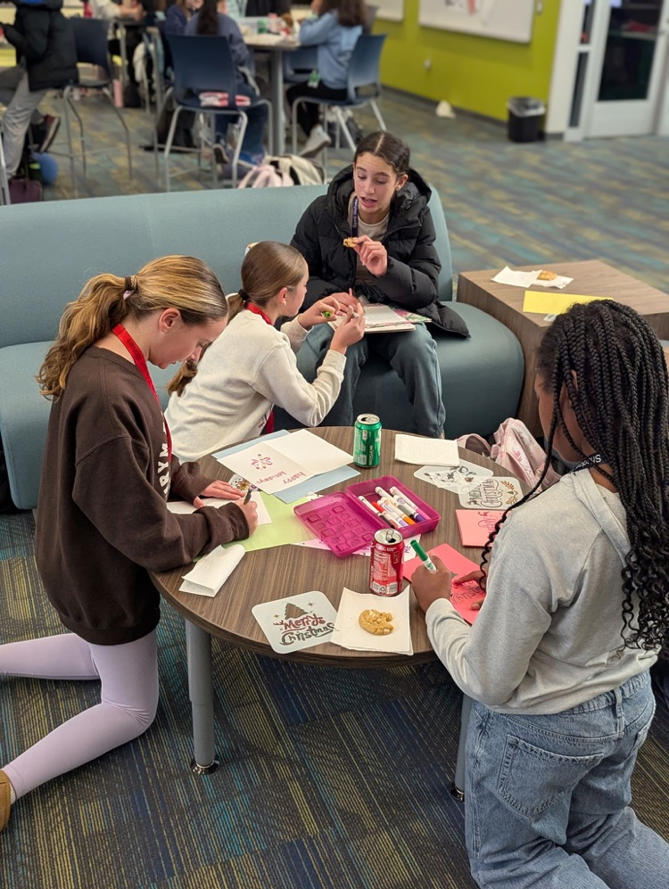 kids making cards and ornaments