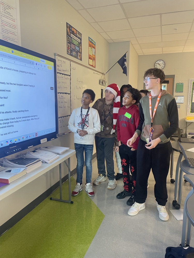 kids sharing with the class 