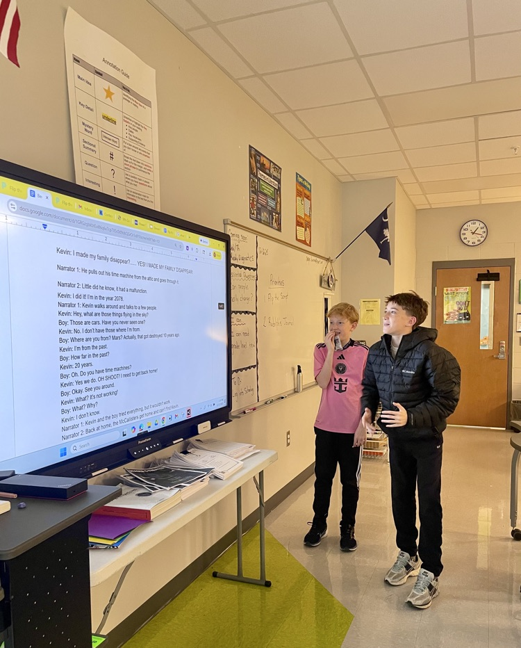 kids sharing with the class 