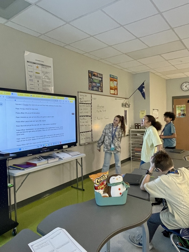 kids sharing with the class 