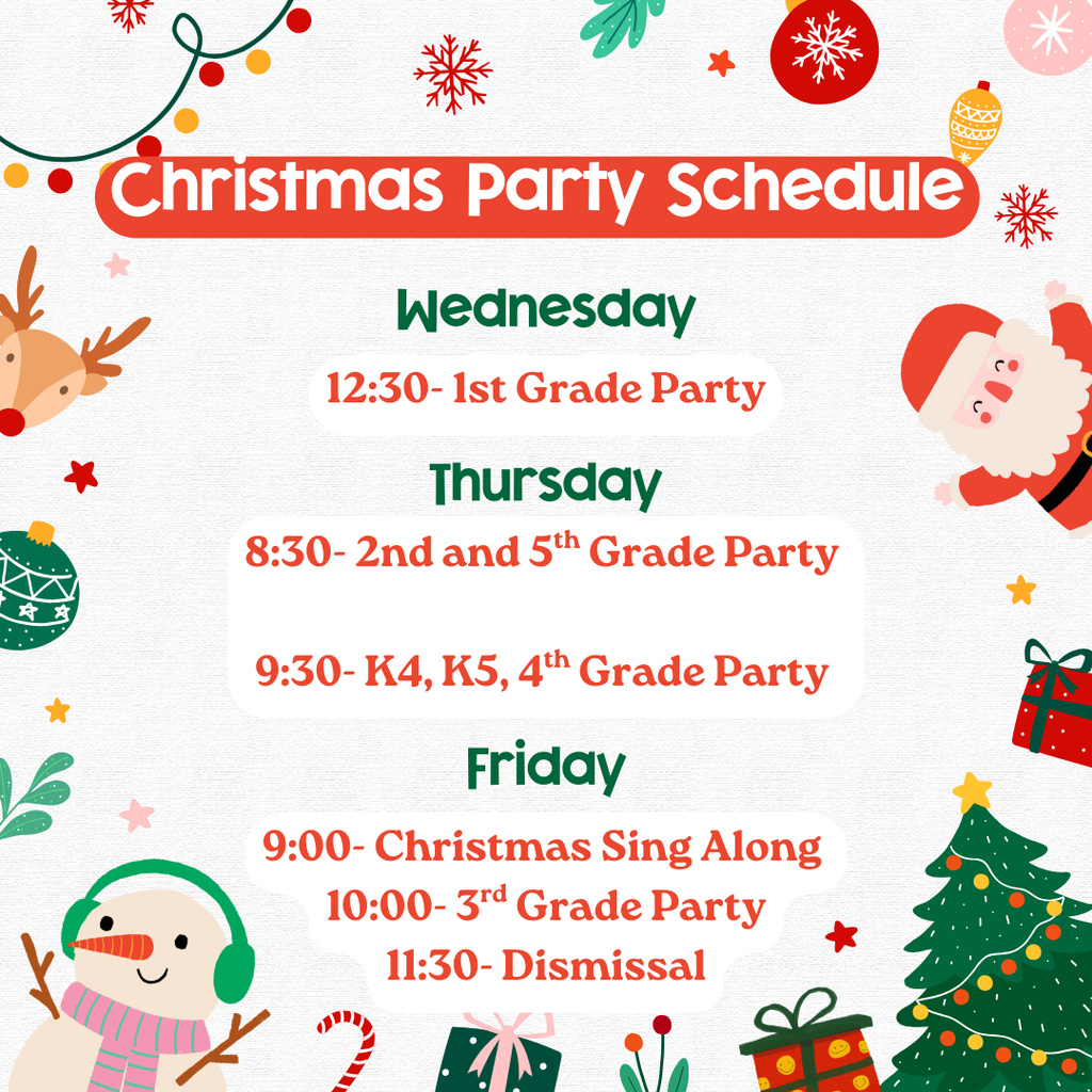party schedule