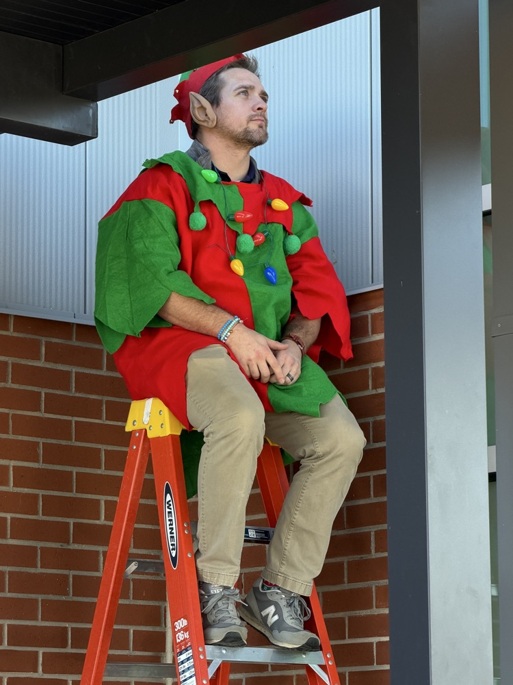 Elf on a ladder