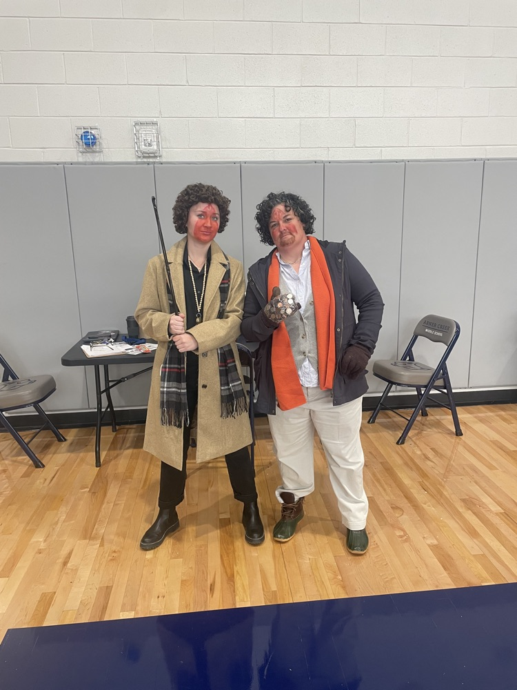 teachers and kids dressed up as movie characters 