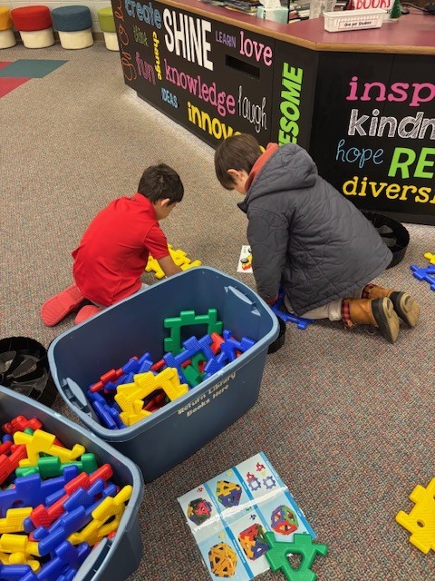 Students playing giant sized games