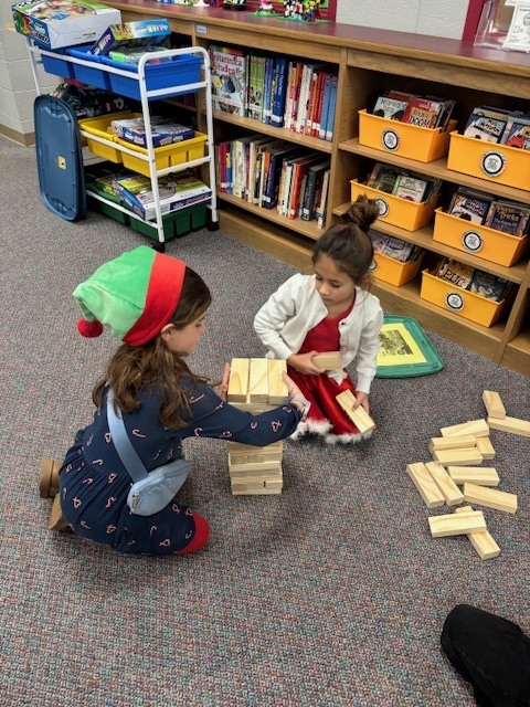 Students playing giant sized games