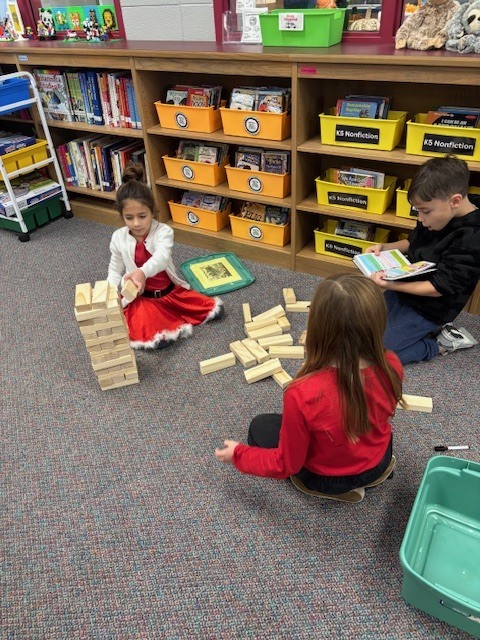 Students playing giant sized games