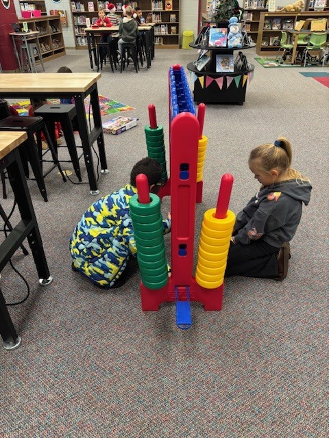 Students playing giant sized games