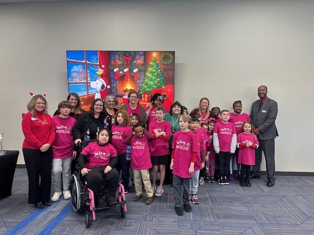 Ms. Taylor and Mrs. Cleveland’s did their annual Christmas Caroling at the District Office Christmas party. 