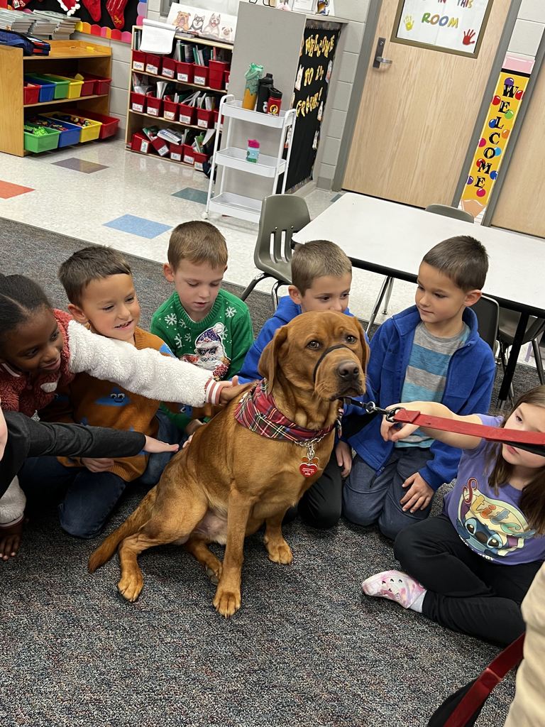 The Chaser Initiative visited Mrs. Edwards first grade. It was a great interactive program with a service dog