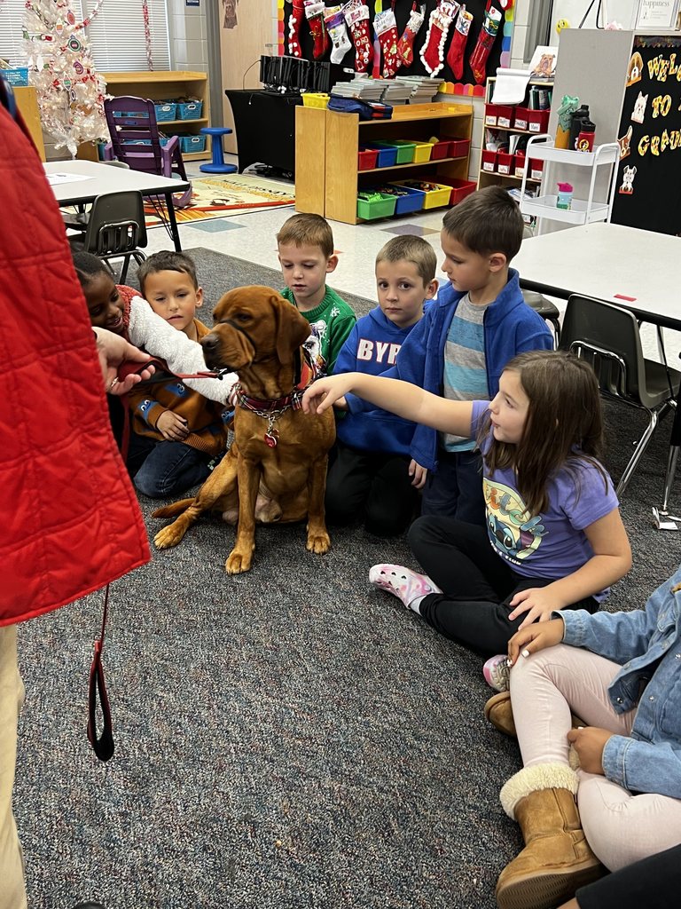 The Chaser Initiative visited Mrs. Edwards first grade. It was a great interactive program with a service dog