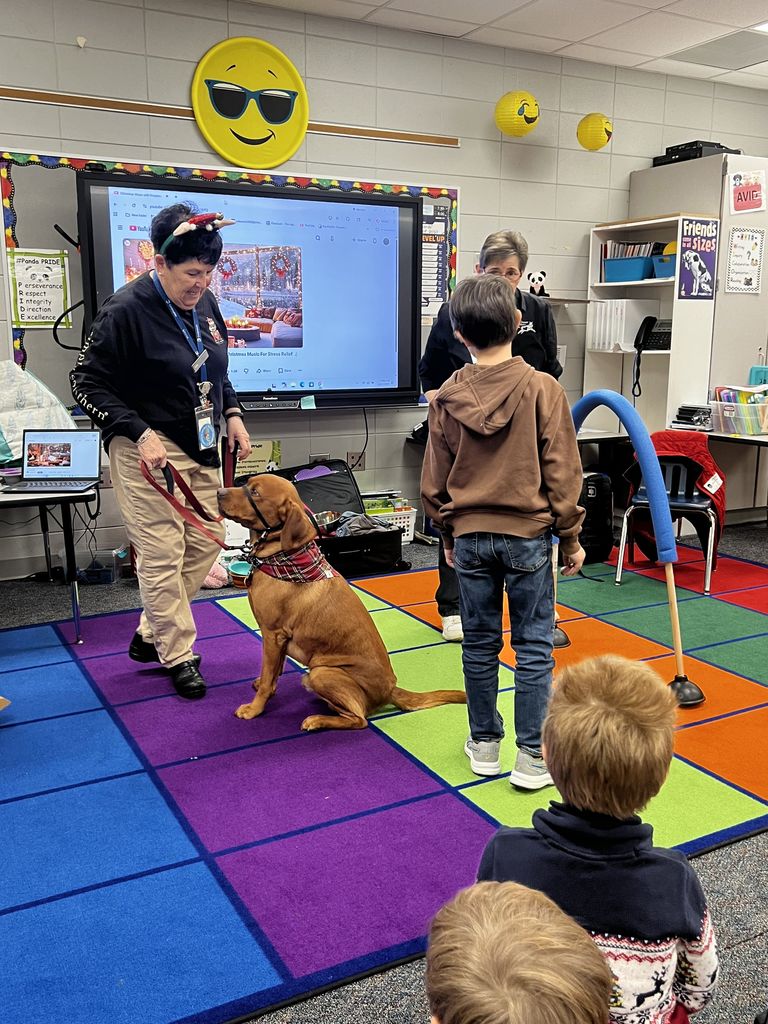 The Chaser Initiative visited Mrs. Edwards first grade. It was a great interactive program with a service dog