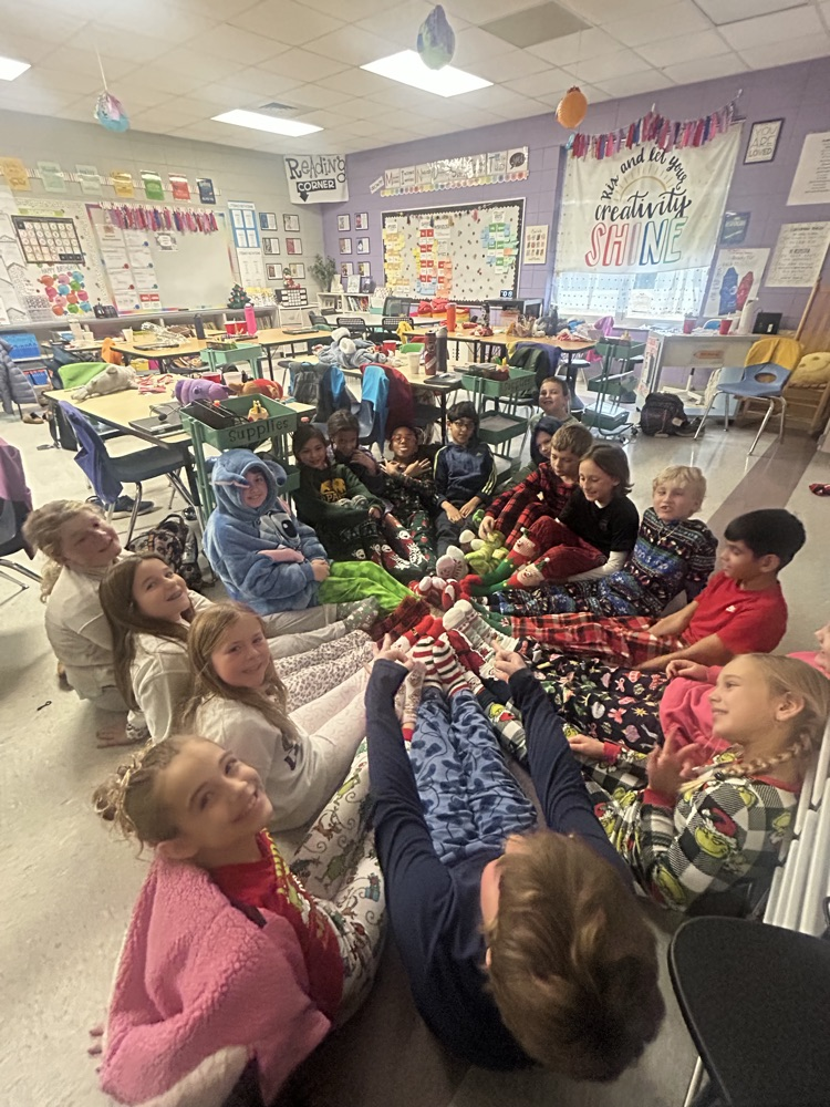 Holiday breakfast, sock exchange, and Polar Express day in Mrs. Sheriff’s classes. 
