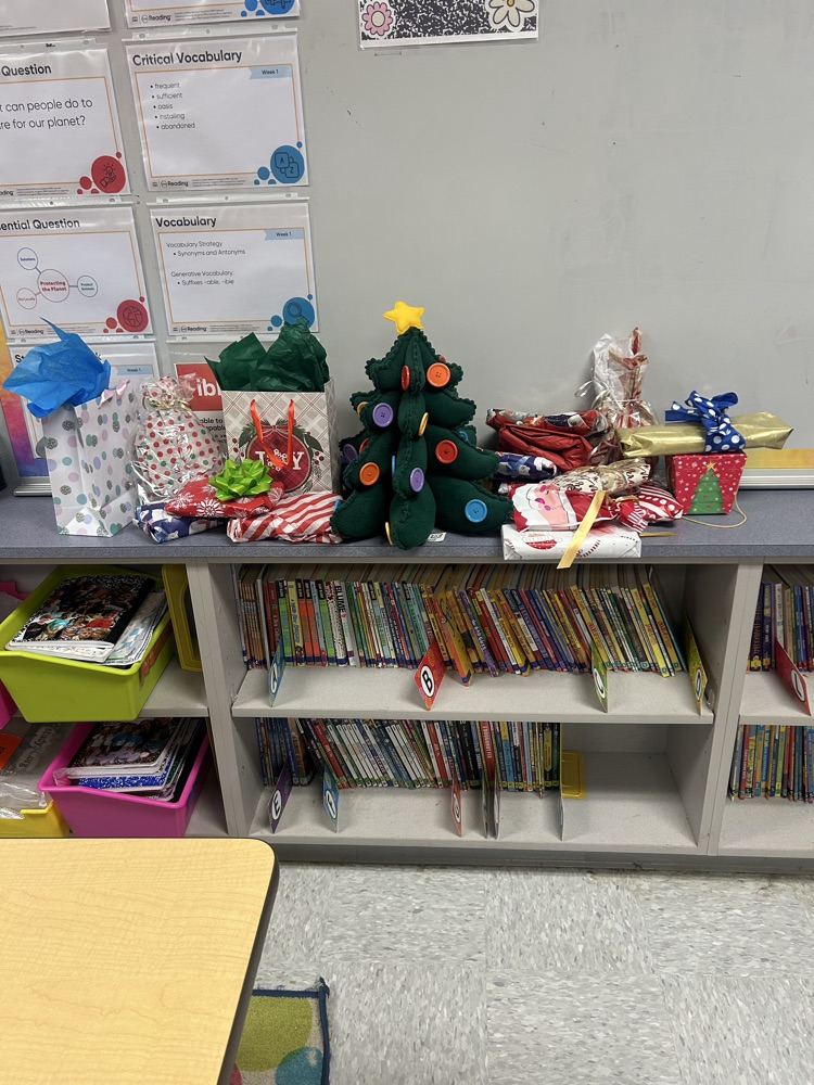 Holiday breakfast, sock exchange, and Polar Express day in Mrs. Sheriff’s classes. 