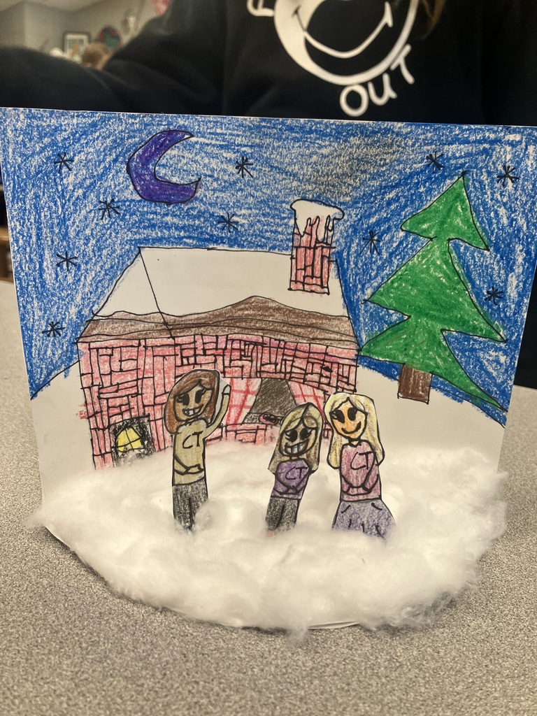 After the Holiday Card Contest judging was complete, Mrs. Goode's art students used their holiday card entries to create these amazing dioramas!  Love their holiday cheer!   