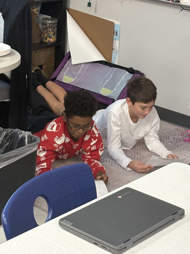 students acting out a skit  