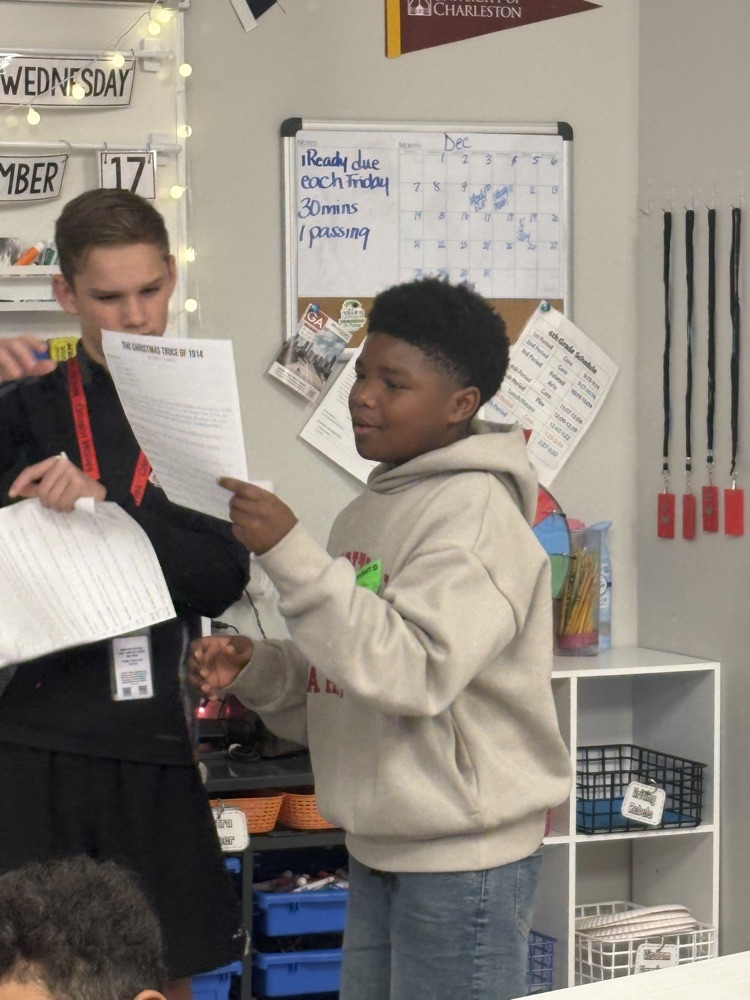 students acting out a skit  