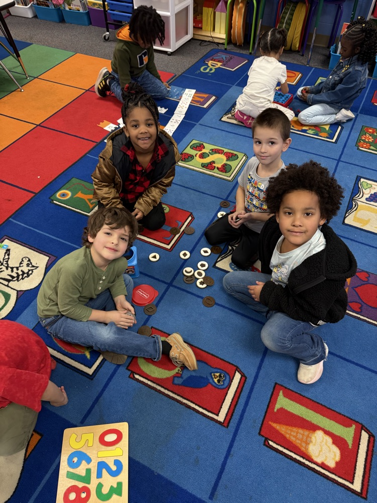 class working on number, letter, and shape recognition