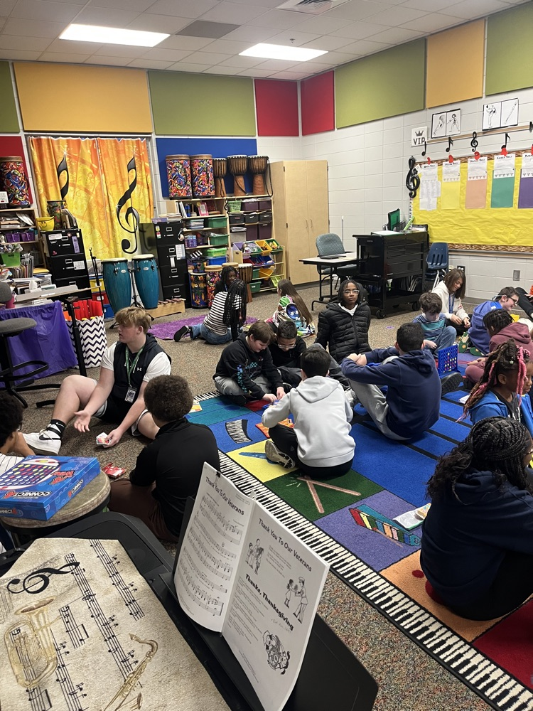 students working with ACA kids 