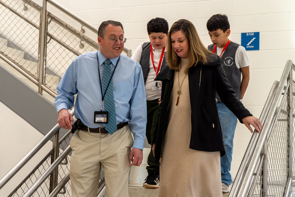 Meredith Gergley with principal