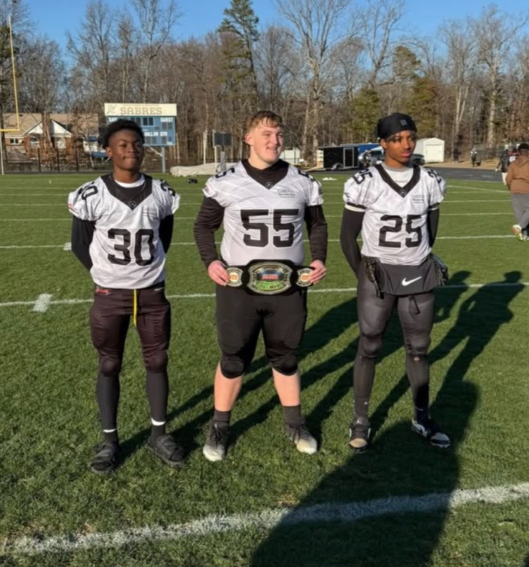 three football players 