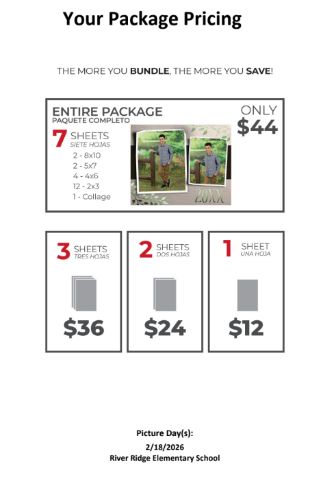 Spring picture package pricing