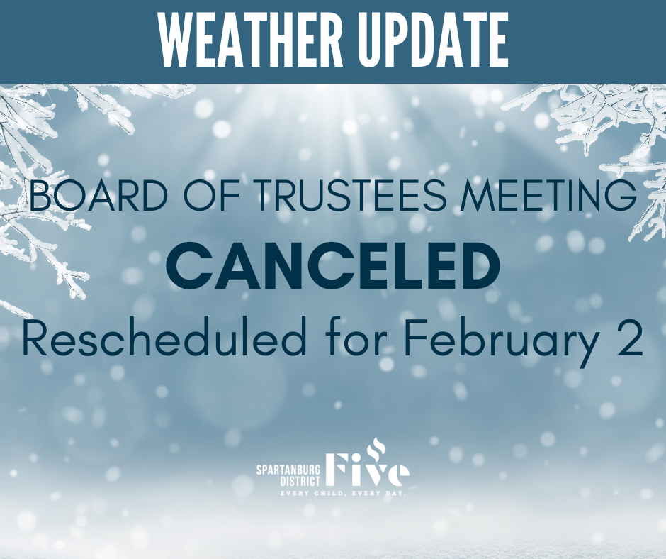 board meeting cancelled graphic