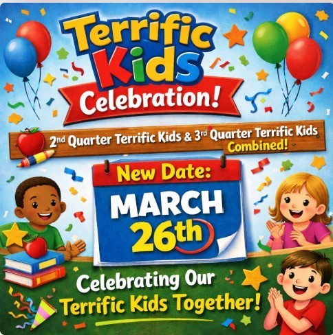 Terrific Kid Celebration Rescheduled to March 26th 