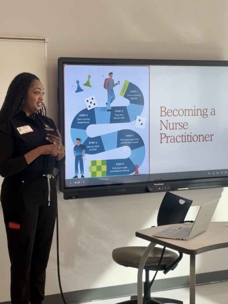 Presenting to students