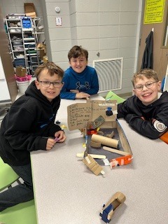 Mrs. Jalbert's class finished their Pinball Machine builds in Innovations!
