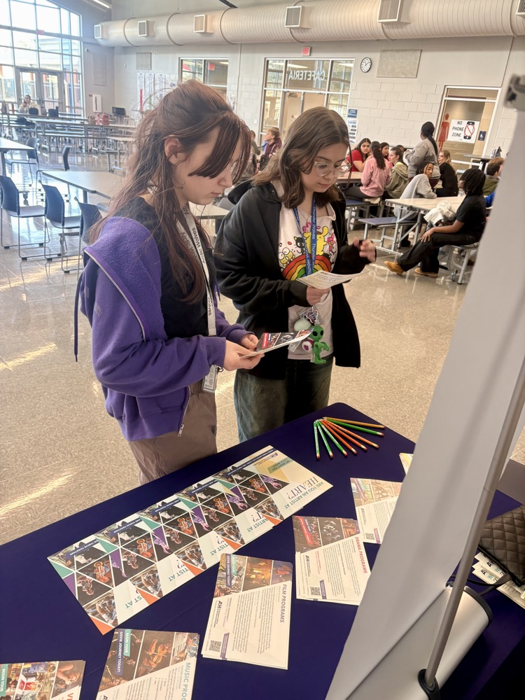 Kids checking out the table