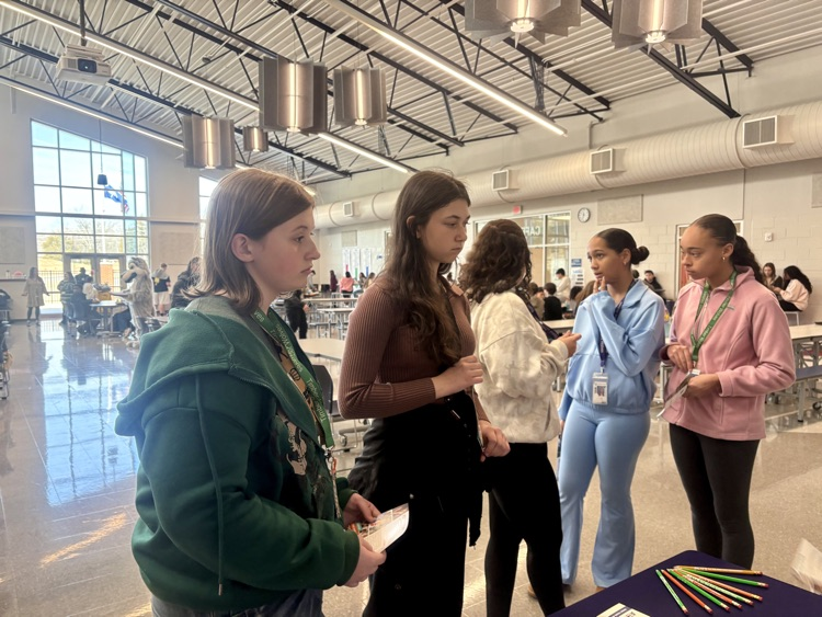 Kids checking out the table