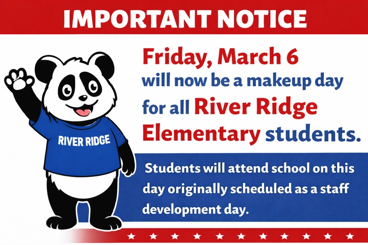 Friday, March 6 will now be a makeup day for all Spartanburg District Five students. This means students will attend school on this day, which was originally scheduled as a staff development day.