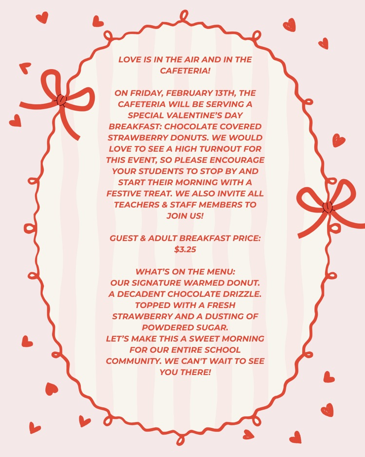 valentine's Day sweet treat info