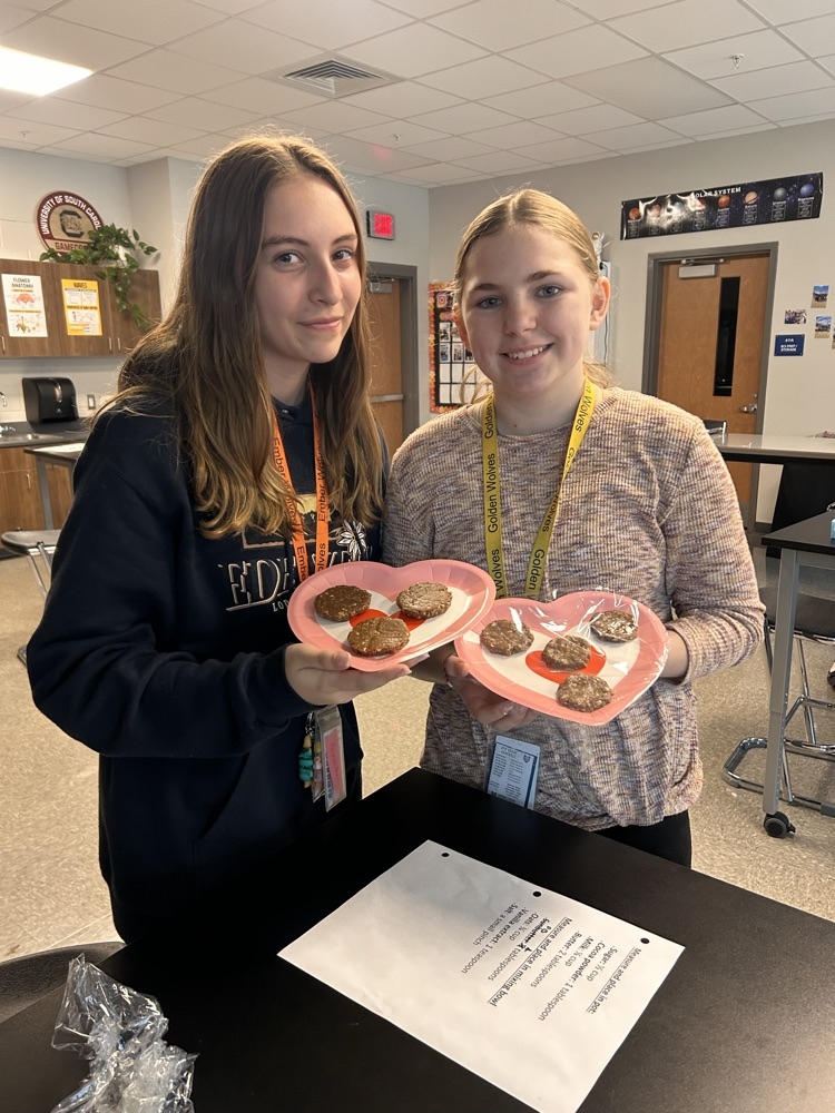 students with cookies