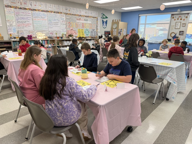 classroom during publishing party 