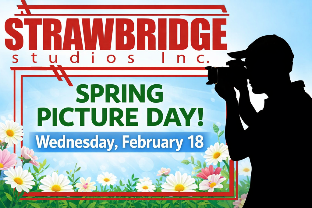 Our Spring Pictures are scheduled for February 18th!  These will be full body portraits of students with a spring background. 