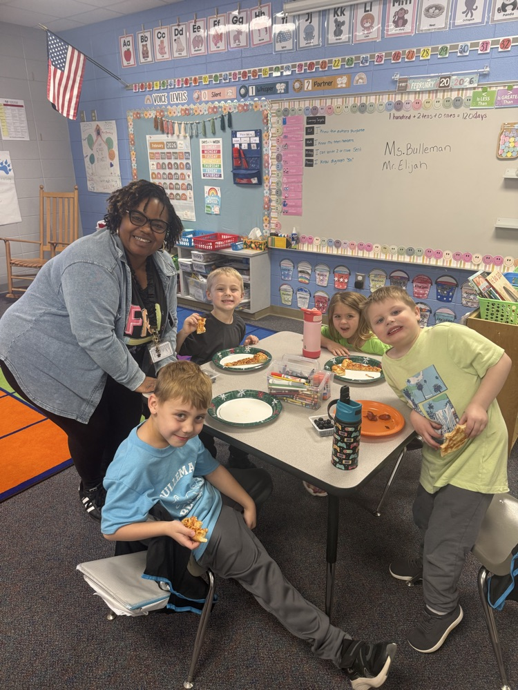 In class bridal shower and pizza party today