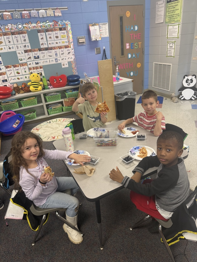 In class bridal shower and pizza party today